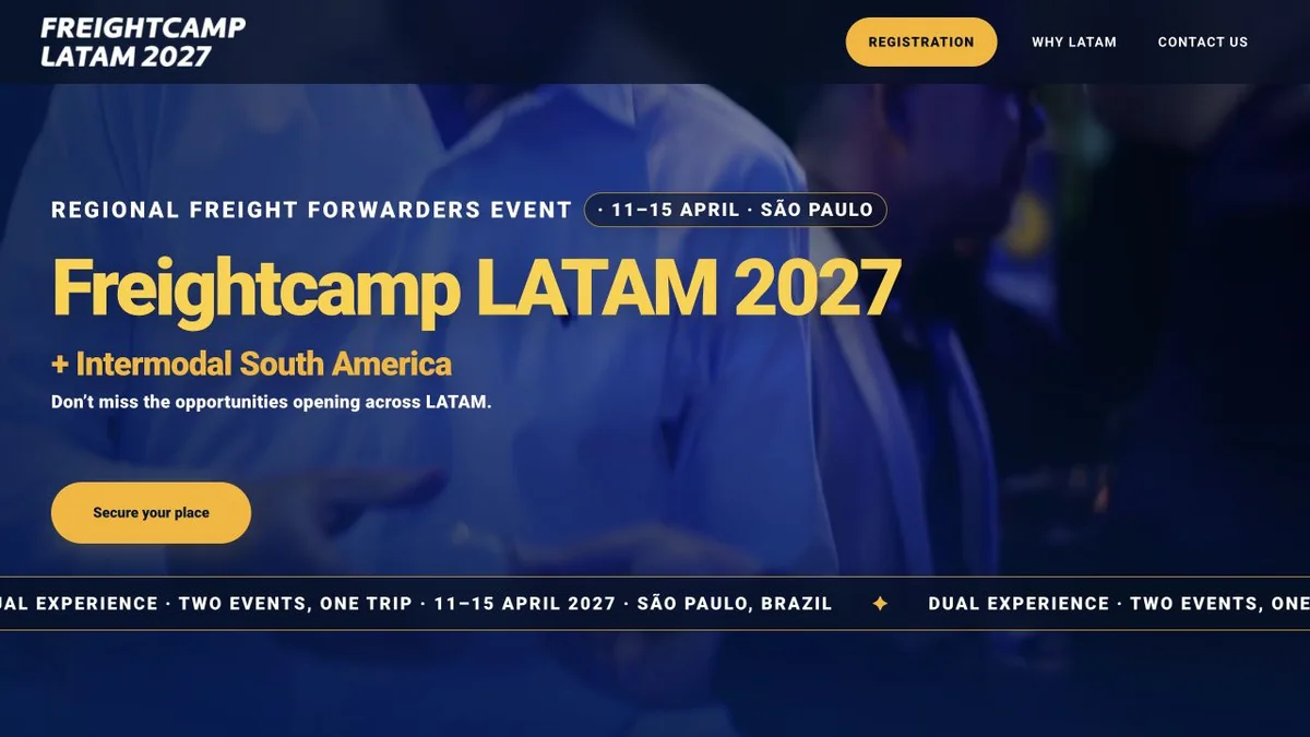 Preview of the 2027 Freightcamp LATAM + Intermodal South America website