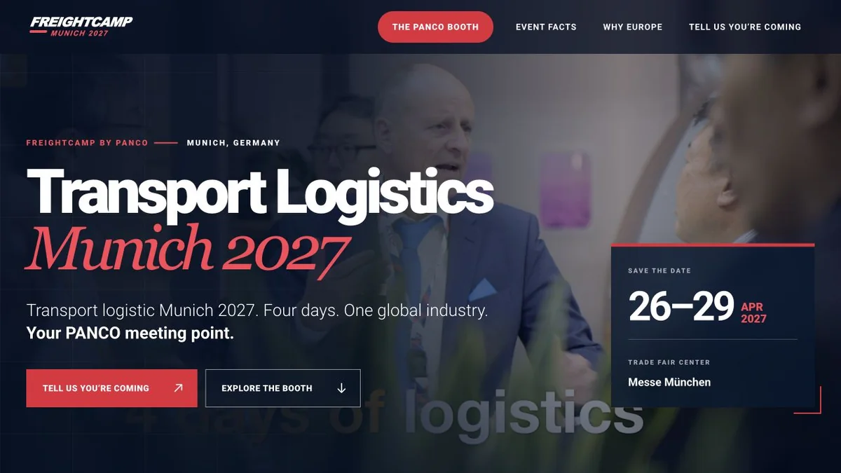Preview of the 2027 Transport Logistic Munich website
